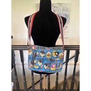Harajuku Lovers Gwen Stefani Nerds Rule Blue Messenger Crossbody Bag Y2K Graphic